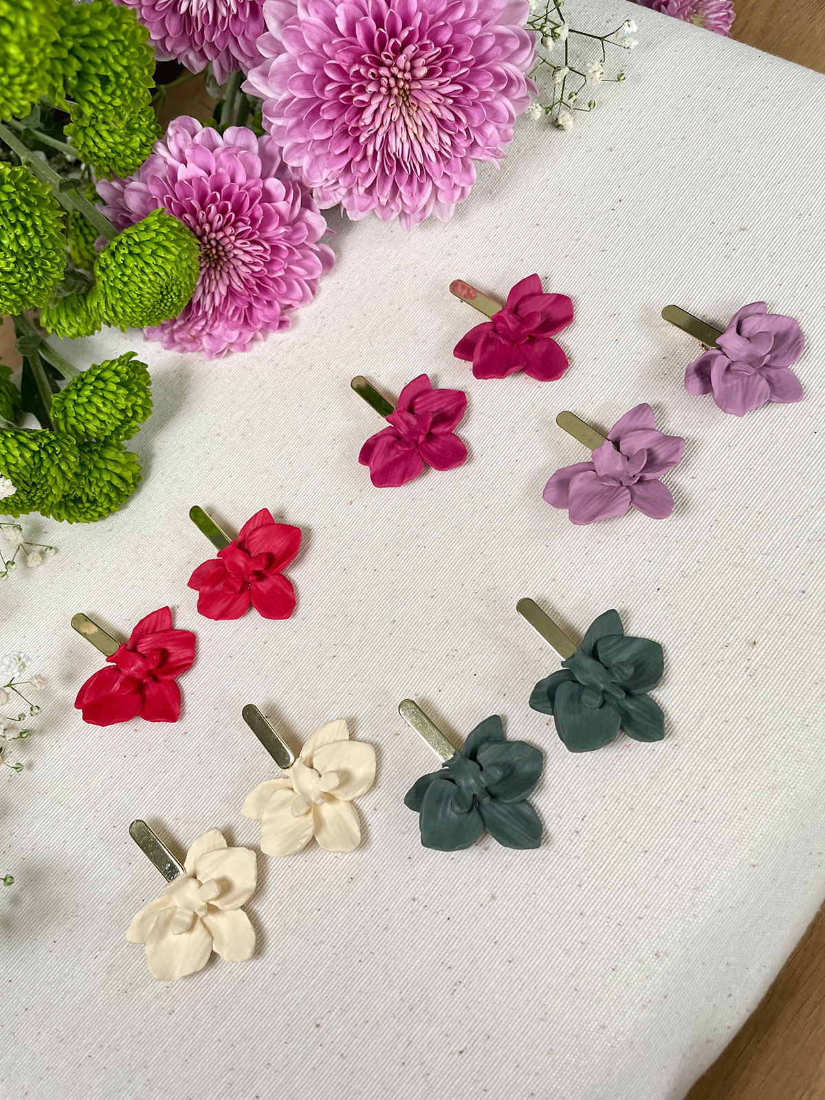 Pendientes artesanales colgantes de todos los colores