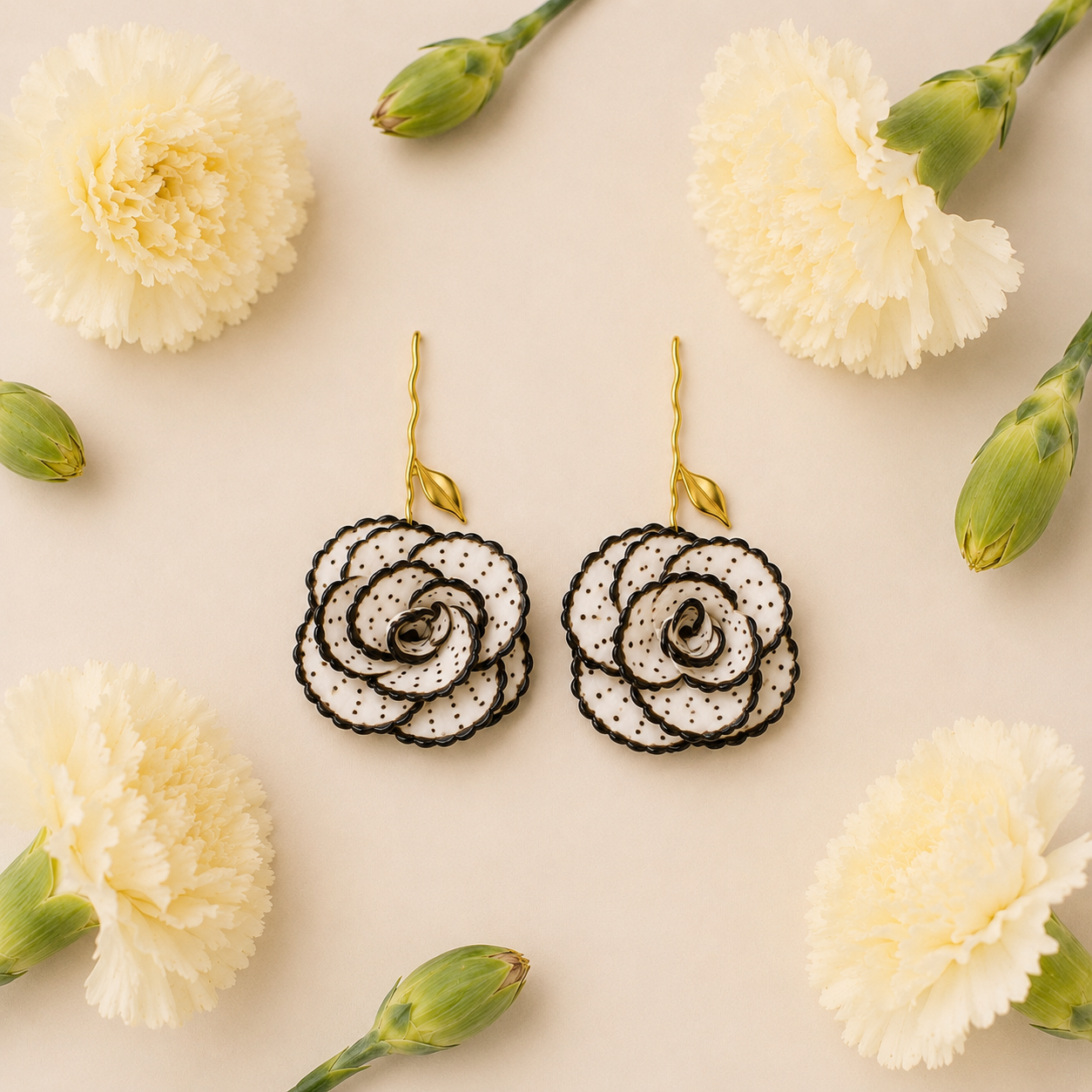 Pendientes Clavel - Imagen 4