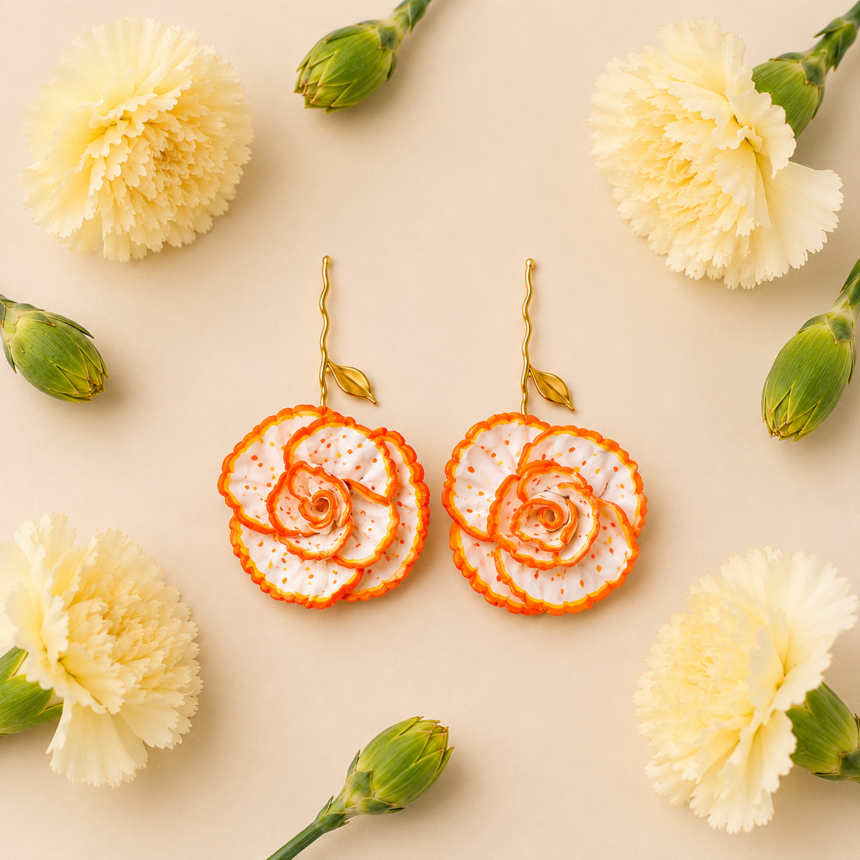Pendientes Clavel - Imagen 5