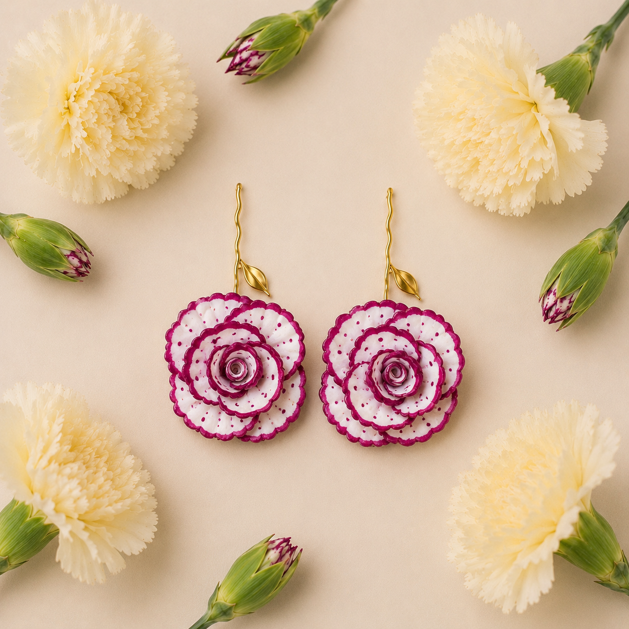 Pendientes Clavel - Imagen 8